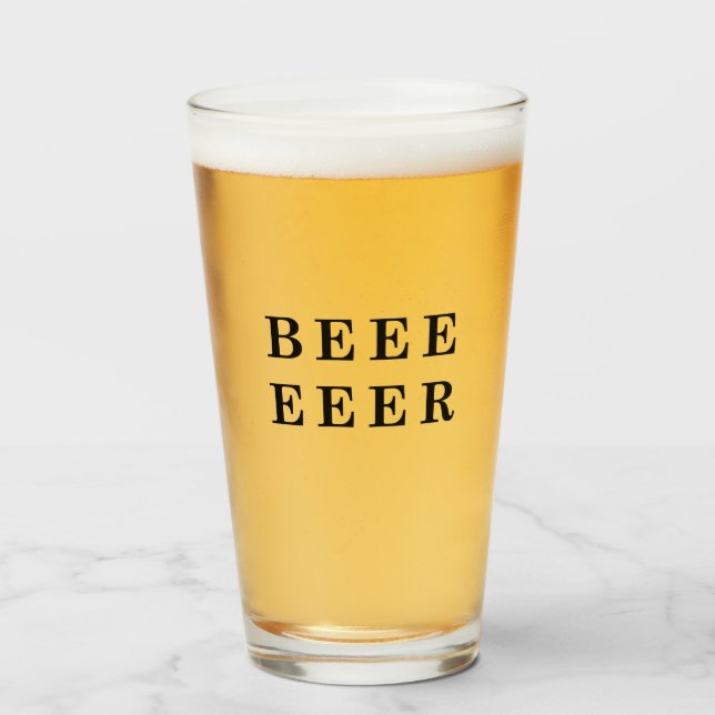 Bier, Bierliebhaber Design Glas (Vorne (Gefüllt))