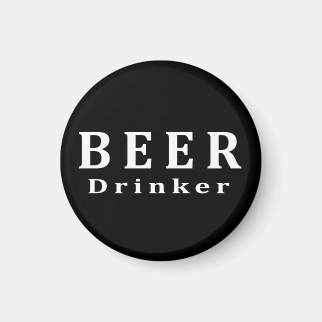 Bier, Biertrinker Magnet (Vorne)