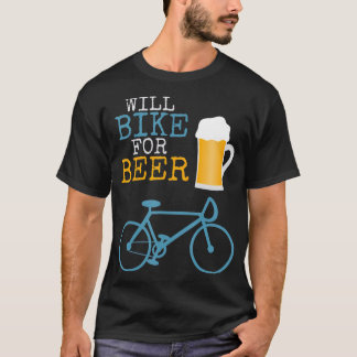 Bier Bike Bike Bike Radsport Stein T-Shirt