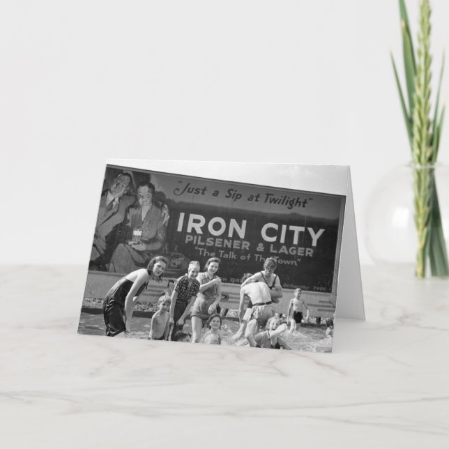 Bier Billboard, 1938 Karte (Vorderseite)