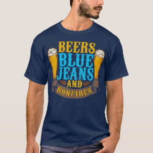 Bier Blue Jeans und Bonfire T-Shirt
