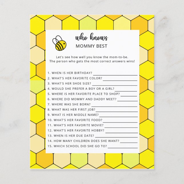 Bier Blütendusche, Wer kennt die Mama am besten (Vorderseite)