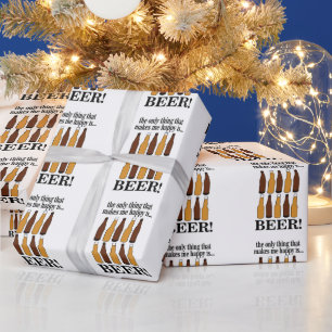 Bier Bottle Funny Beer Geschenkpapier