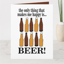 Bier Bottle Funny Beer Karte