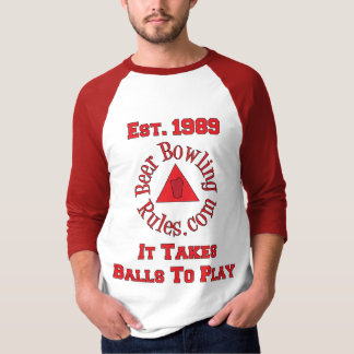 Bier-Bowlings-Regeln nimmt es Ball-Shirt T-Shirt