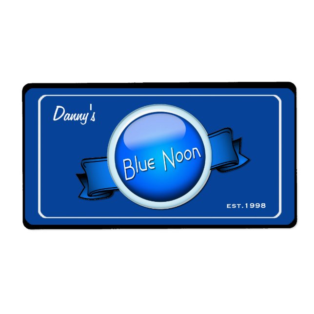 Bier Brauerei Parody Label Blue Noon Custom (Vorne)