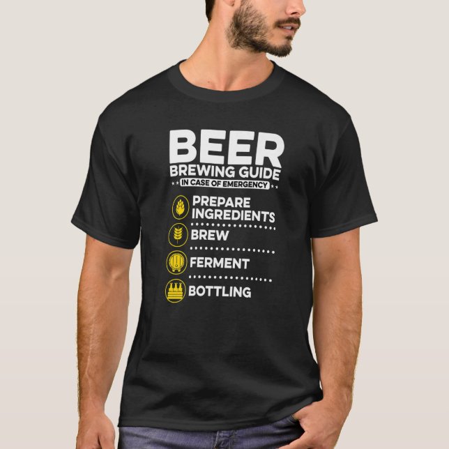 Bier-Brauführer im Notfall-Homebrewin T-Shirt (Vorderseite)