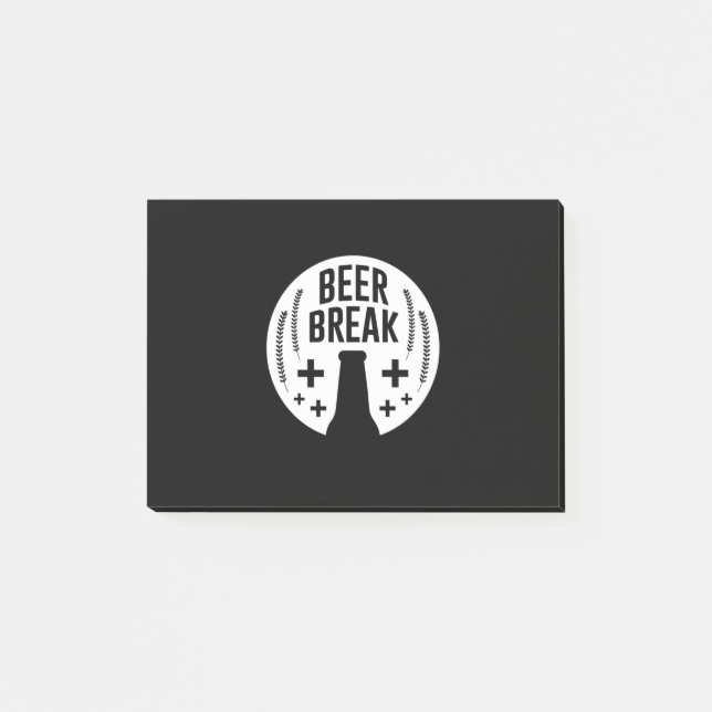 Bier Break Post-it Klebezettel (Vorderseite)