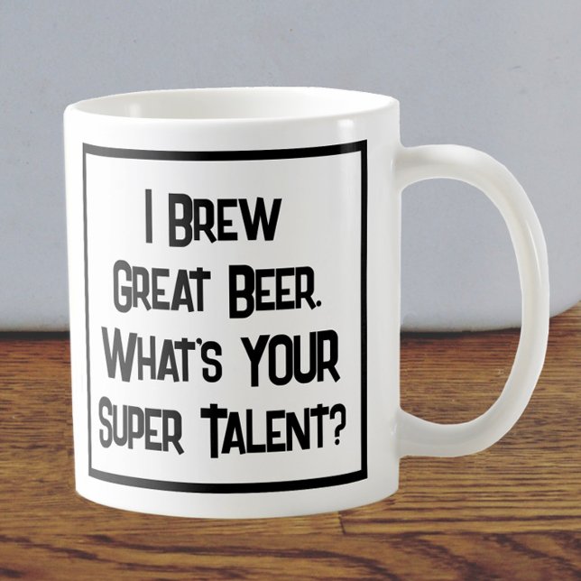 Bier Brewer Super Talent. Zwei Tone-Kaffee-Tasse Kaffeetasse (Von Creator hochgeladen)