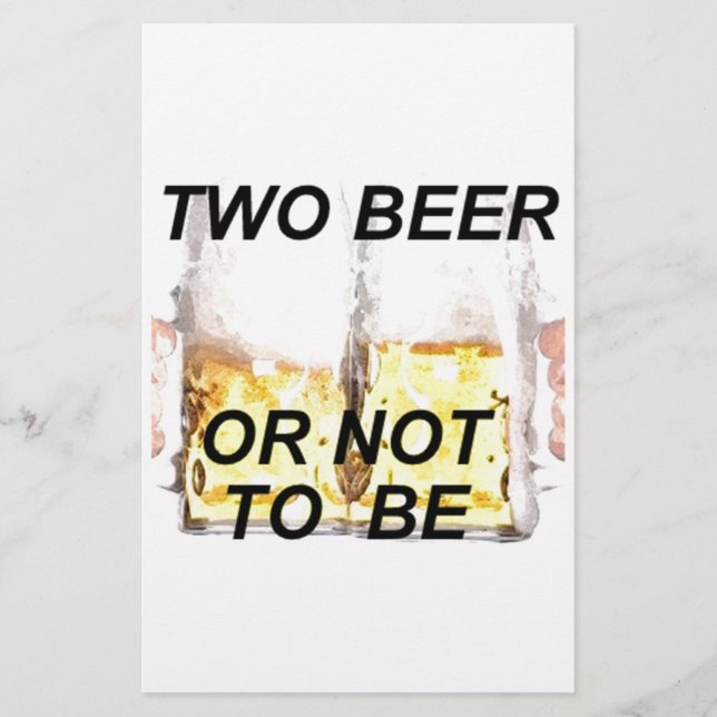 Bier Briefpapier (Vorderseite)