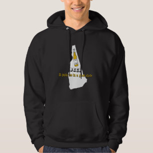 Bier bringt mich in guten Staat, lokales New Hamps Hoodie