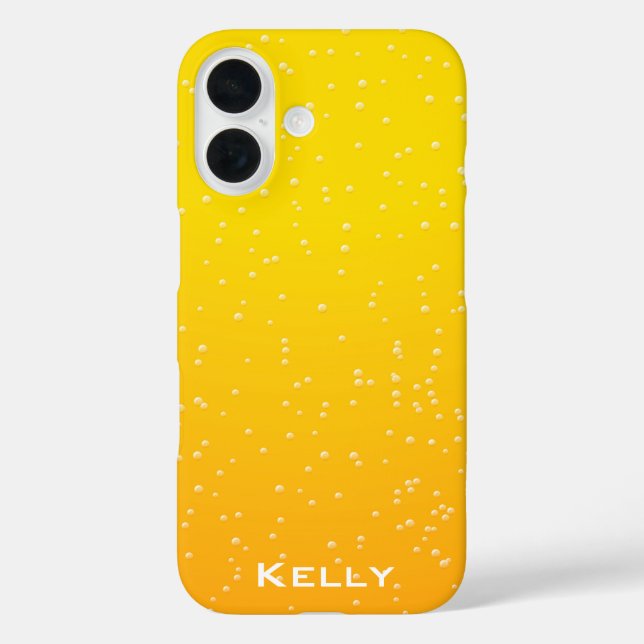 Bier Bubbles mit Namen Case-Mate iPhone Hülle (Rückseite)