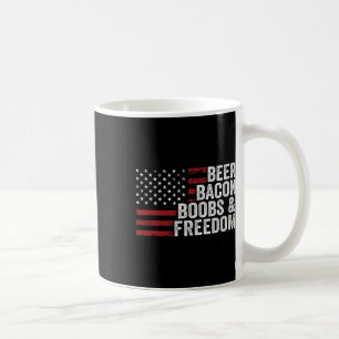 Bier Bycon Breast and Freedom - Funny Mens Grillen Kaffeetasse