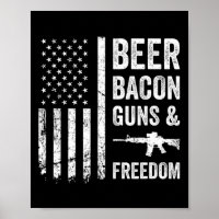 Bier Bycon Guns and Freedom - US Grillen American