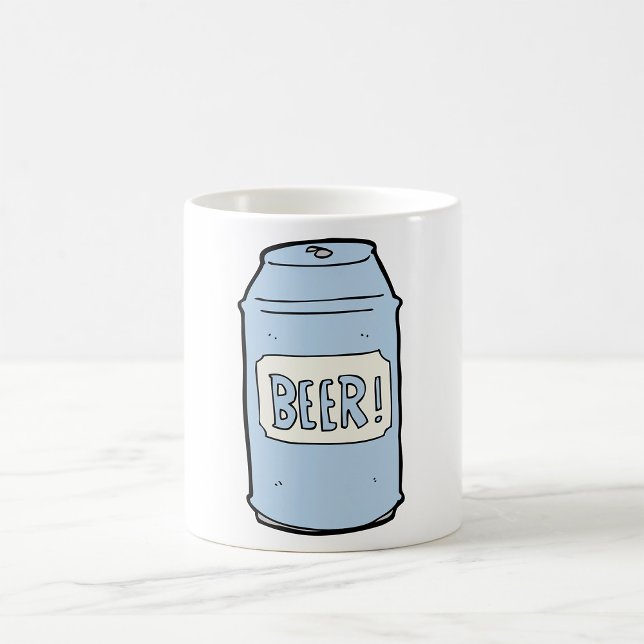 Bier Can Illustration Retro Bierdesign Kaffeetasse (Von Creator hochgeladen)