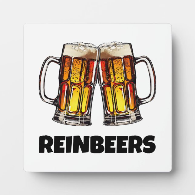 Bier Christmas Reinbeers Fotoplatte (Vorderseite)