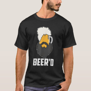 Bier d Tasse Bier mit Bart für Biertrinker lo T-Shirt
