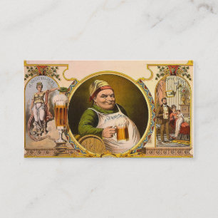 Bier Das Nationalgetränk Vintage Retro Visitenkarte