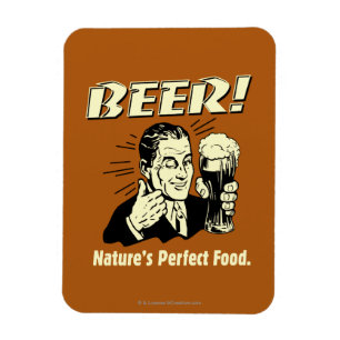 Bier: Das perfekte Essen der Natur Magnet