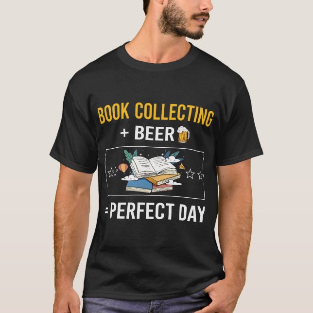 Bier Day Book Collections Bibliophile T-Shirt (Vorderseite)