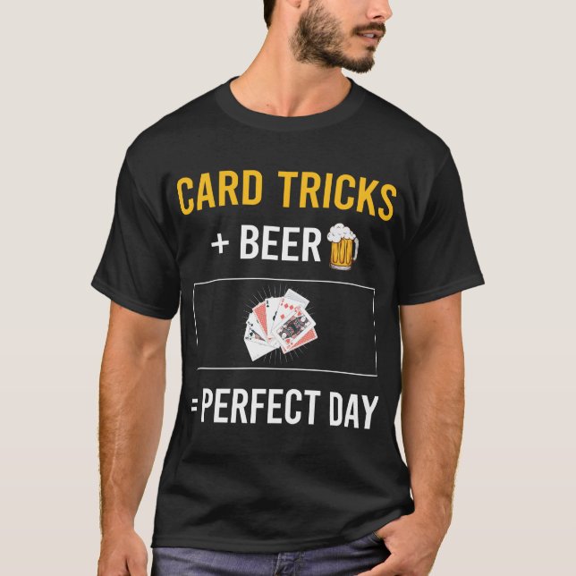 Bier Day Card Manipulation Trick T-Shirt (Vorderseite)