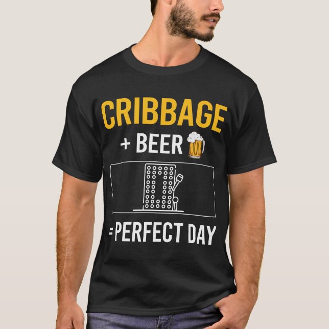 Bier Day Cribbage Crib Crib T-Shirt (Vorderseite)