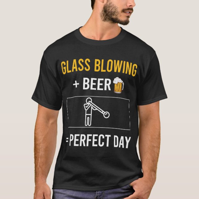 Bier Day Glass Blasgebläse Glasblasen T-Shirt (Vorderseite)