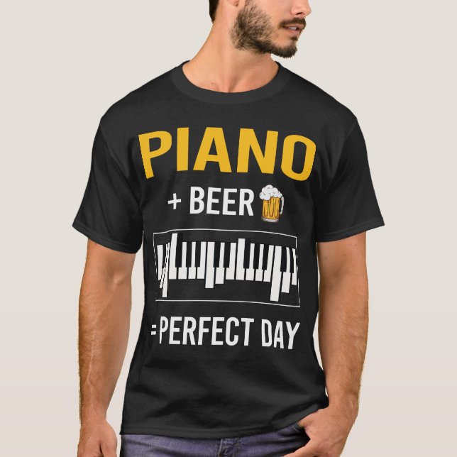 Bier Day Piano Pianist T-Shirt (Vorderseite)