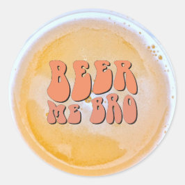 Bier-Degustations-Party Runder Aufkleber