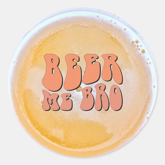 Bier-Degustations-Party Runder Aufkleber (Vorderseite)