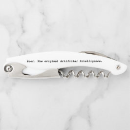 Bier. Die ursprüngliche künstliche Intelligenz. Öf Kellnermesser