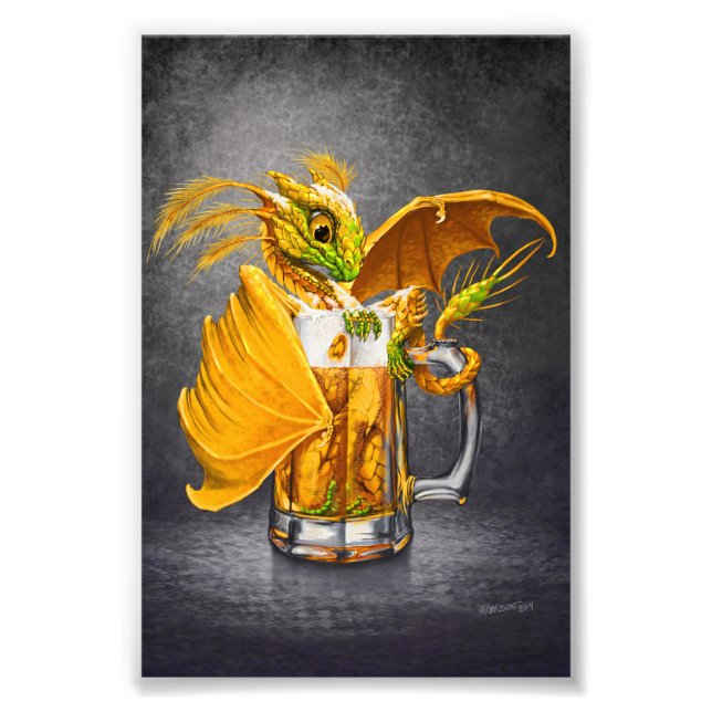 Bier Dragon 4x6 Print Fotodruck (Vorne)