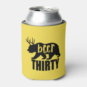 Bier dreißig kann coolere/Koozie Holztype Dosenkühler