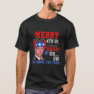 Bier Drink Biden verwirrt glücklich 4h von Ihnen w T-Shirt