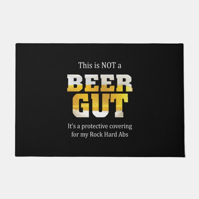 Bier Drink kein BIER GUT Geburtstag Fußmatte (Vorderseite)