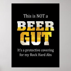 Bier Drink kein BIER GUT Geburtstag Poster