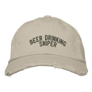 Bier Drink Sniper Bestickte Baseballkappe