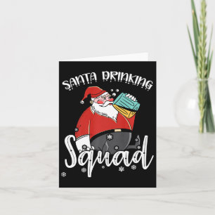 Bier Drinken Santa Xmas Bier Drinker Funny Christ Karte