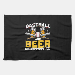 Bier Drinker Baseball Bier Spaß Geburtstag Geschirrtuch