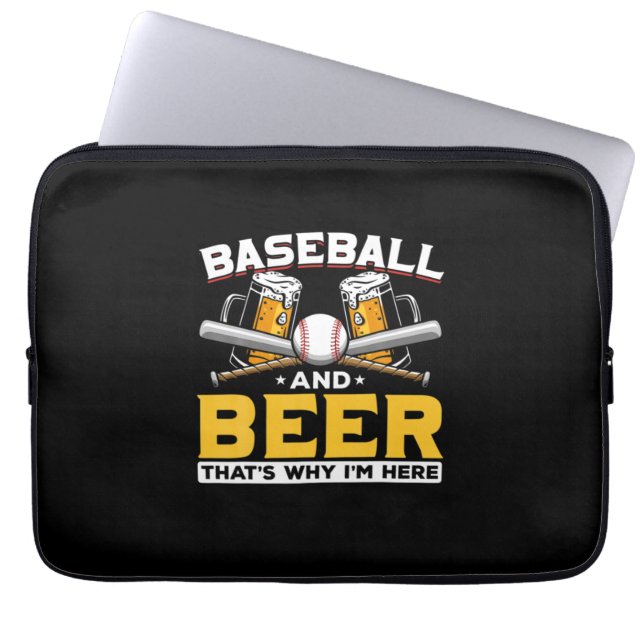 Bier Drinker Baseball Bier Spaß Geburtstag Laptopschutzhülle (Vorderseite)