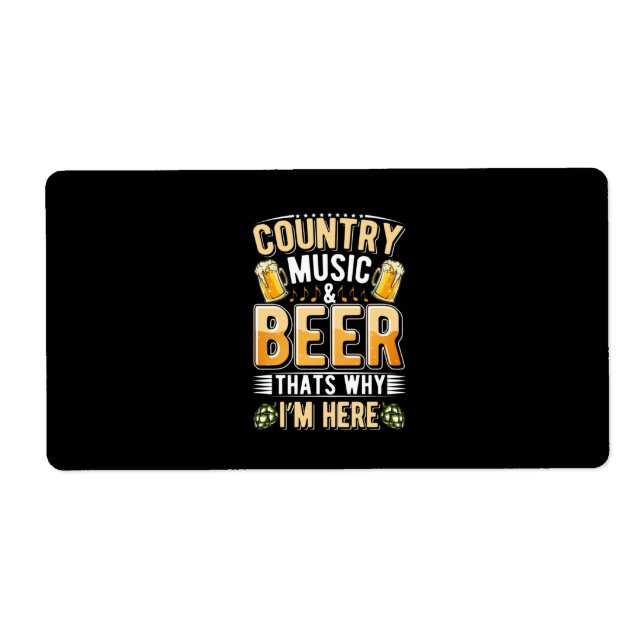 Bier Drinker Country Music Bier trinken Geburtstag (Vorne)