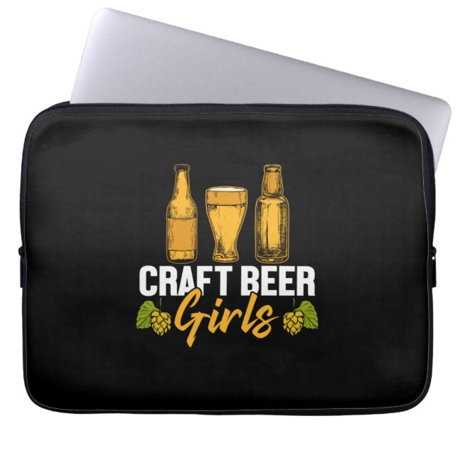 Bier Drinker Craft Biermädchen Geburtstag Laptopschutzhülle (Vorderseite)