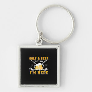 Bier Drinker Golf und Bier Geburtstag Schlüsselanhänger