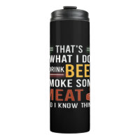 Bier Drinker Ich trinke Bier rauchen etwas Fleisch