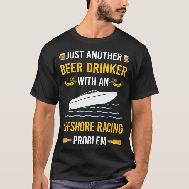 Bier Drinker Offshore Racing T-Shirt (Vorderseite)