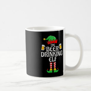 Bier Drinks Elf Matching Familiengruppe Weihnachte Kaffeetasse