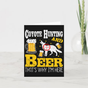 Bier Drinks Funny Coyote Jagd Karte