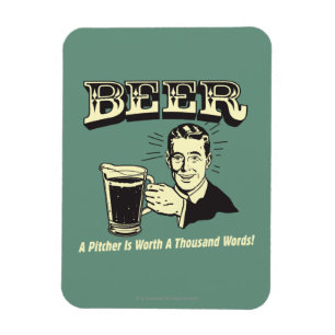 Bier: Ein Pitcher hat 1000 Worte wert Magnet
