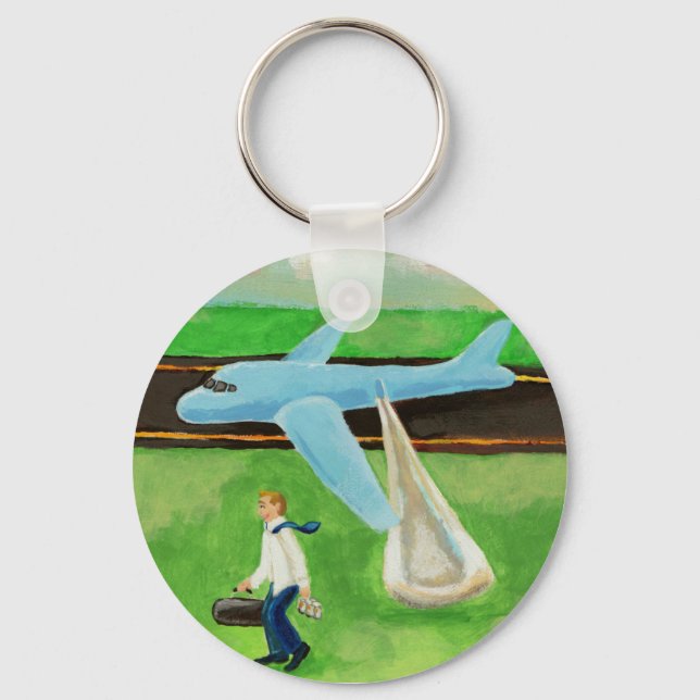 Bier, eine große Folie und meine Würde - das Flugz Schlüsselanhänger (Vorderseite)