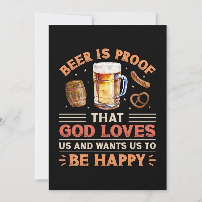 Bier Einladung (Vorderseite)